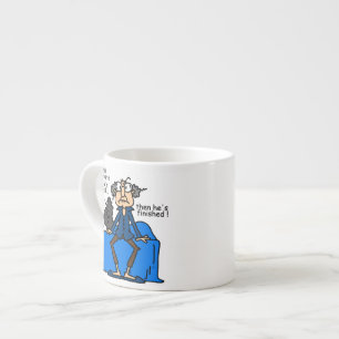 Ofullständig därefter avslutad giftermålhumor espressomugg