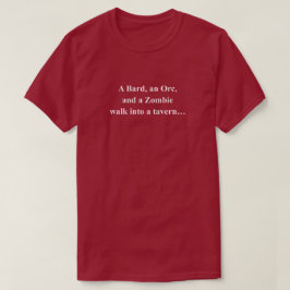 Ofullständig Zombie Skämt Roligt Med Vit Text T Shirt
