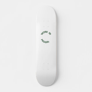 Ofullständigt arbete pågår skateboard bräda 20,5 cm