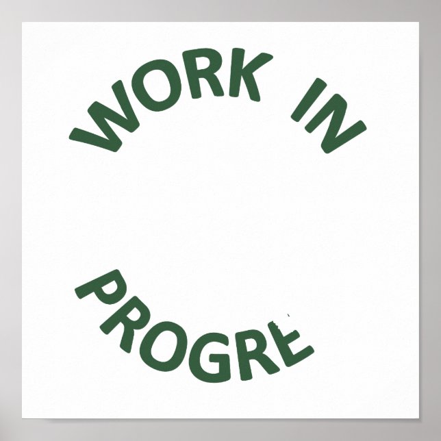 Ofullständigt pågående arbete poster (Framsidan)