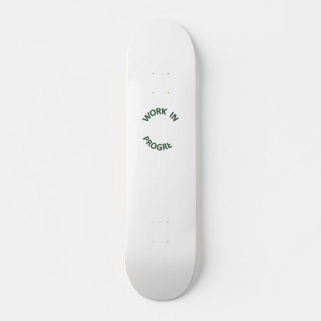 Ofullständigt pågående arbete skateboard bräda 20,5 cm (Framsida)