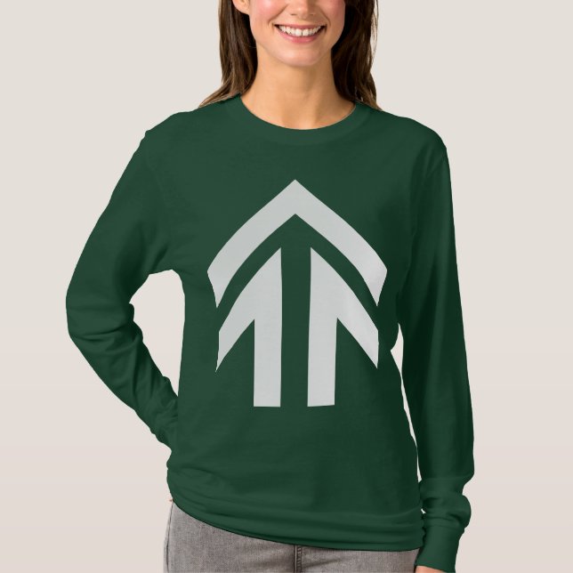 Ofylld pil tee shirt (Framsida)