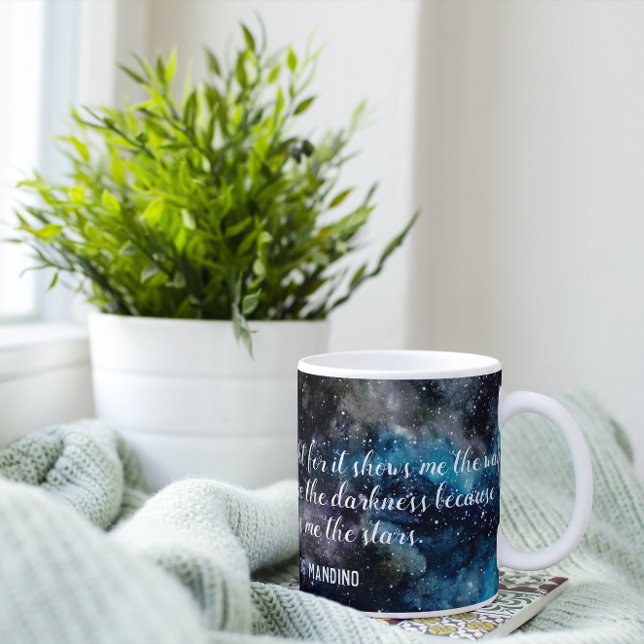 Og Mandino Stars Quote Celestial Kaffemugg (Skapare uppladdad)