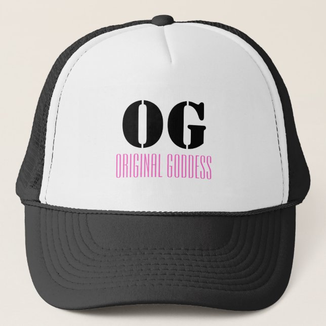 OG Original Goddess Trucker Hatt Keps (Framsida)