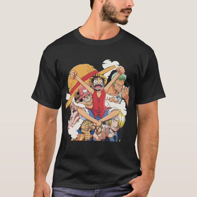 OG Straw Hat Crew ANIME MANGA TECKNAD MEME GIFT T Shirt (Framsida)