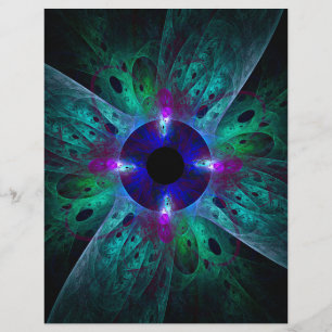 Öga Abstrakt Art Flyer
