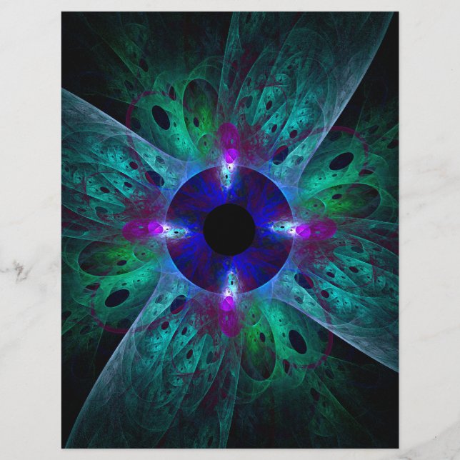 Öga Abstrakt Art Letterhead (Framsida)