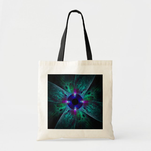 Öga Abstrakt Art Tote Bag Tygkasse (Framsidan)