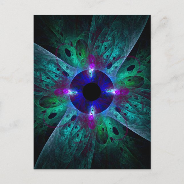 Öga Abstrakt Art-vykort Vykort (Framsida)