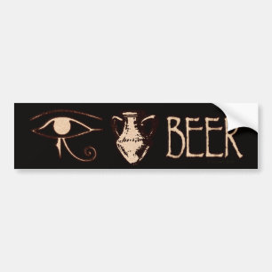 Öga Amphora Beer Bumper Sticker Bildekal