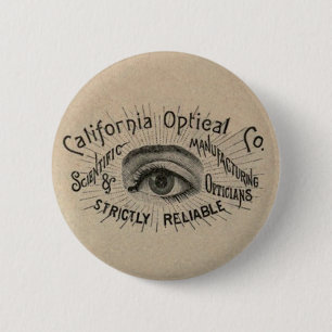 Öga Antique Advertising Optical Knapp