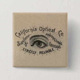 Öga Antique Advertising Optical Knapp