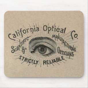Öga Antique Advertising Optical Musmatta