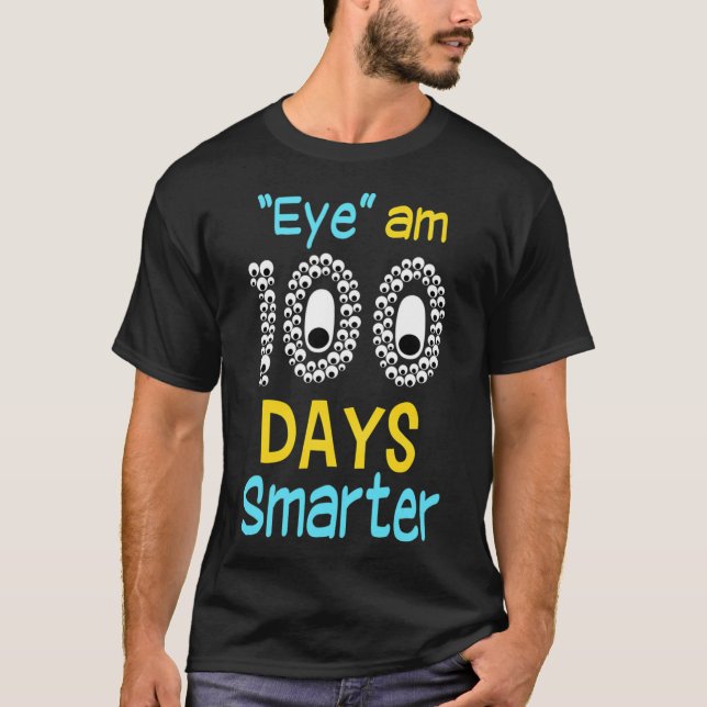 Öga är 100 dagar smartare 100 dagar av T-sjöfart i T Shirt (Framsida)