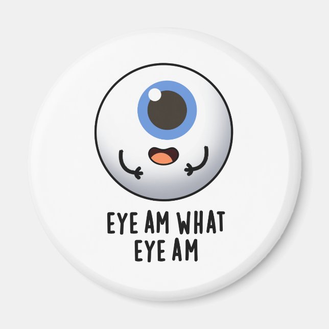 Öga är vad Öga är för Eyeball Pun Magnet (Framsidan)