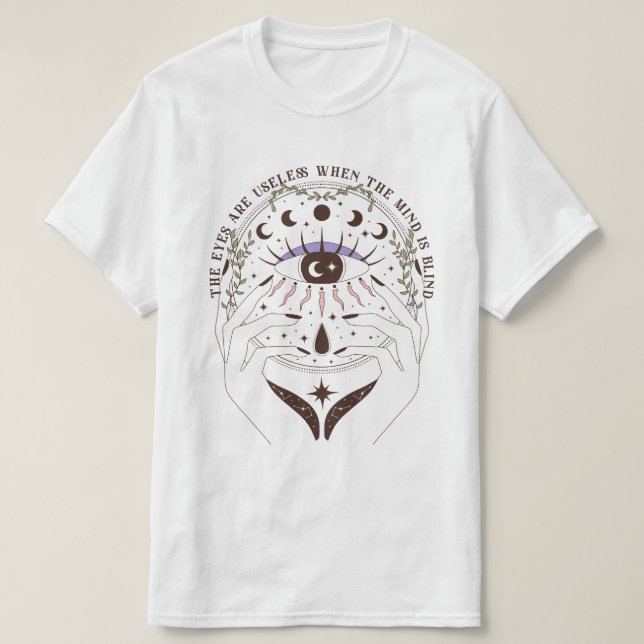 Öga är värdelöst när tanken är Blind T Shirt (Design framsida)