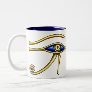 Öga av den Horus muggen Två-Tonad Mugg