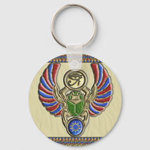 Öga av den Horus scaraben Keychain Nyckelring
