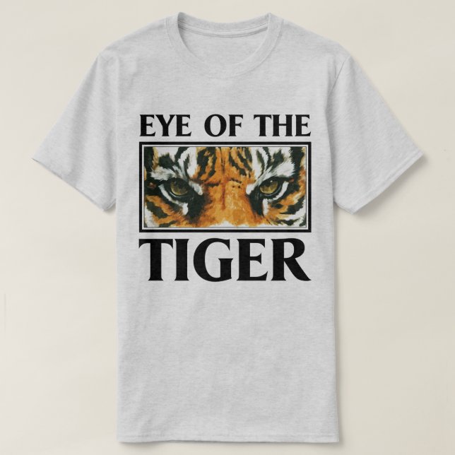 Öga av den Motivational djura sloganutslagsplatsen Tee Shirt (Design framsida)