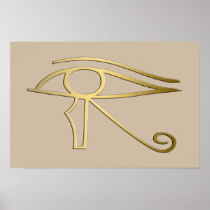 Öga av det Horus egyptiersymbolet Poster