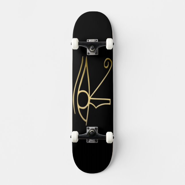 Öga av det Horus egyptiersymbolet Skateboard Bräda 21,5 Cm (Framsida)