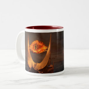 Öga av det Sauron torn Två-Tonad Mugg