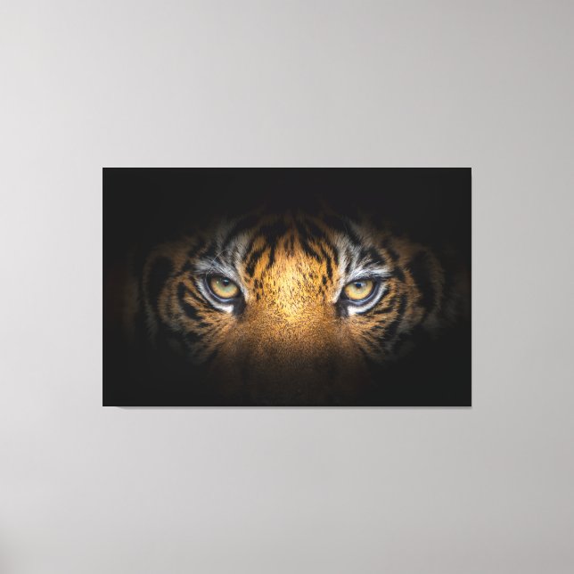 Öga av en tiger Canvas Art (Framsida)