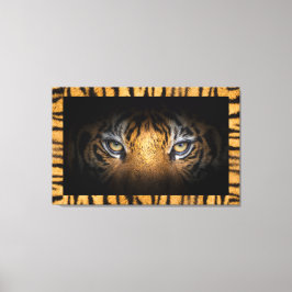 Öga av en tigerväggskonst canvastryck