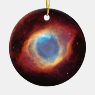 Öga av Gud Helix Nebula Stars Red Blue Ornament