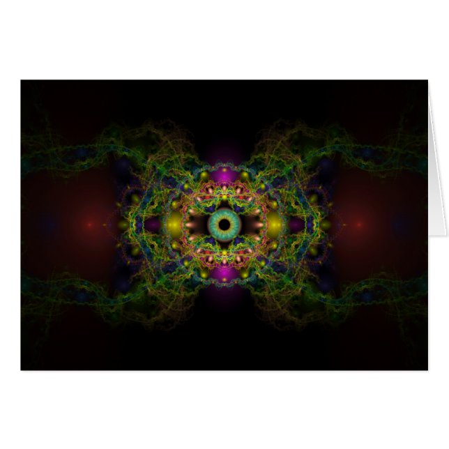 Öga av guden - Vesica Piscis Hälsningskort (Framsidan Horizontal)