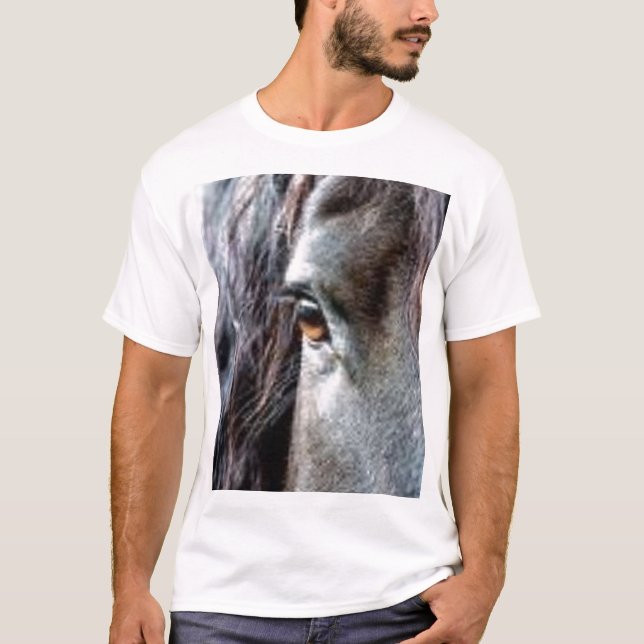 öga av hästen t-shirt (Framsida)