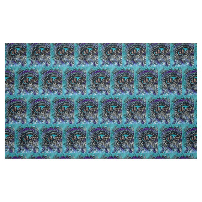 Öga av havsmonster tyg (Fat Quarter)