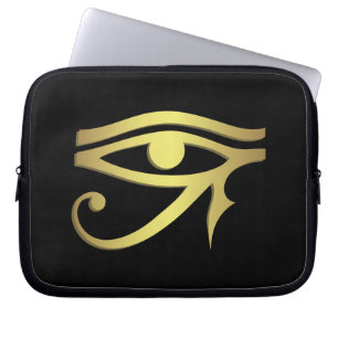 Öga av horusegyptiersymbolet laptop fodral