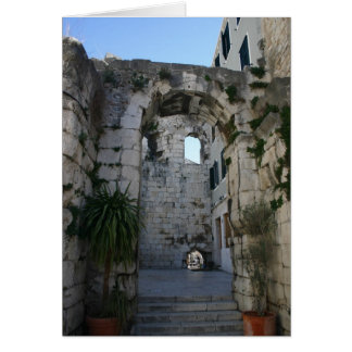 Öga av nålen hälsningskort