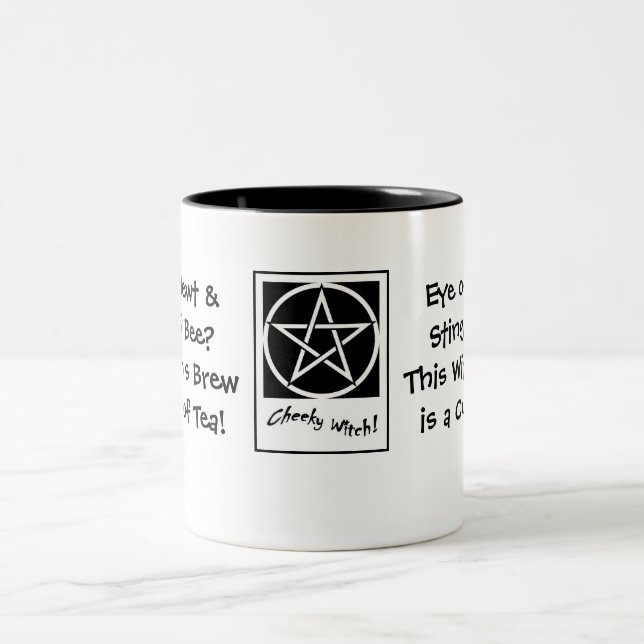 Öga av Newt & Sting of Bee? Witch's Brew.. Två-Tonad Mugg (Center)