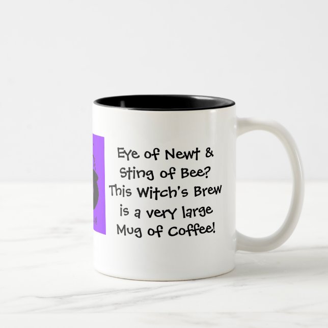 Öga av Newt.. Witch's Brew.. Kaffe Två-Tonad Mugg (Höger)