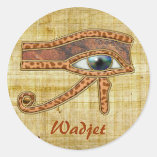 ÖGA AV RA Wadjet Egyptian Art Stickers Runt Klistermärke