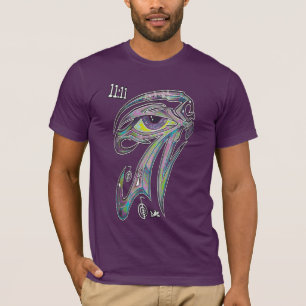 ÖGA AV RAGRAFITTI11:11 HORUS OM ANKH AUM REIKI TEE