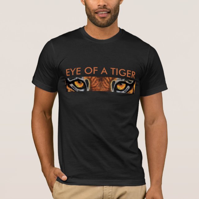 öga av tigern t-shirt (Framsida)