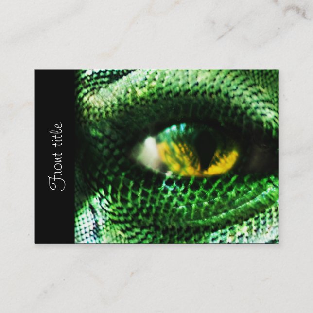 Öga av ... ? visitkort (Framsida)