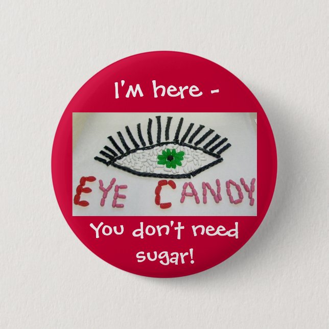 Öga Candy Badge Knapp (Framsida)