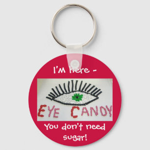 Öga Candy Keychain Nyckelring