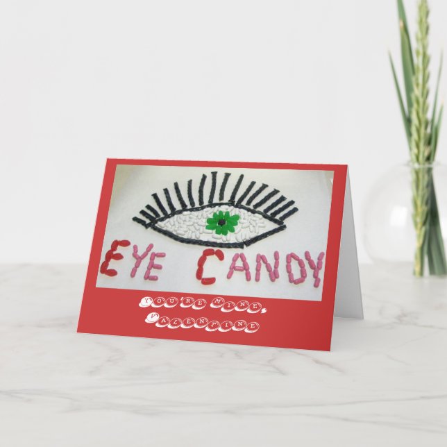 Öga Candy Valentine Card Helgkort (Framsida)