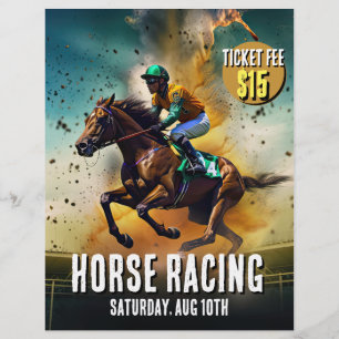 Öga-Catching Horse Tävla Flyer