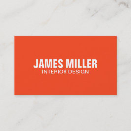 Öga Catching Modern Orange BrightStor Fet Trendig Visitkort
