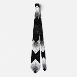 Öga-Catching Monochrome Stipple Abstrakt Neck Tie Slips