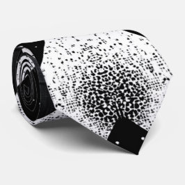 Öga-Catching Monochrome Stipple Abstrakt Neck Tie Slips
