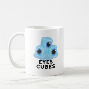 Öga Cubes Funny Ice Pun Kaffemugg