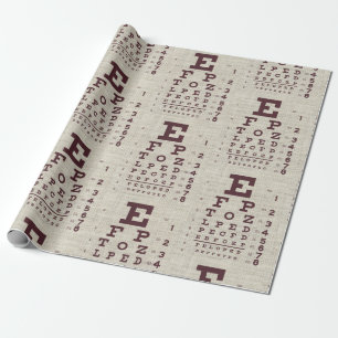 Öga-diagram för vintage vid överlappning presentpapper