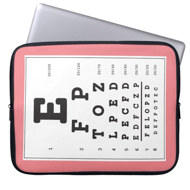 Öga Diagram Laptop sleeve (Framsidan)